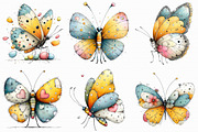 Whimsical Easter Butterfly Clipart, an Illustration by Libby Wishes (Thumbnail 12 of 17)