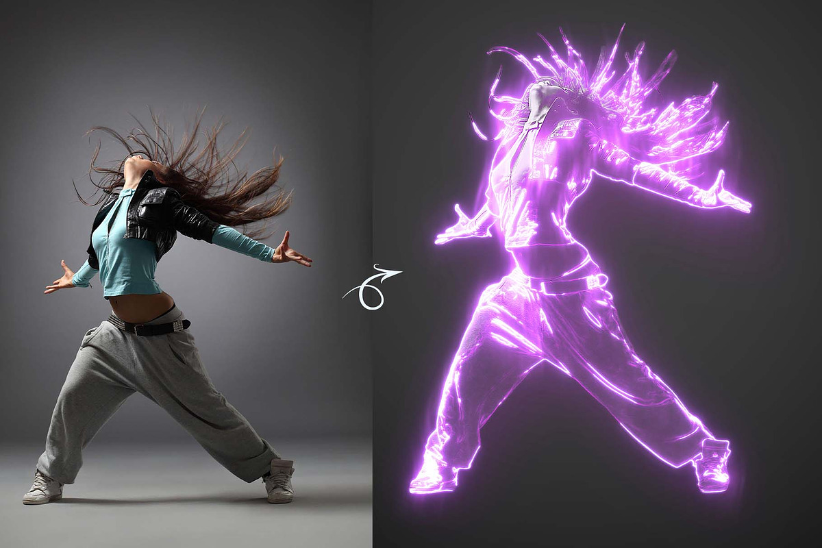 Neon Glow Photoshop Action, an Action Add-On by MRI STUDIO (Photo 10 of 12)
