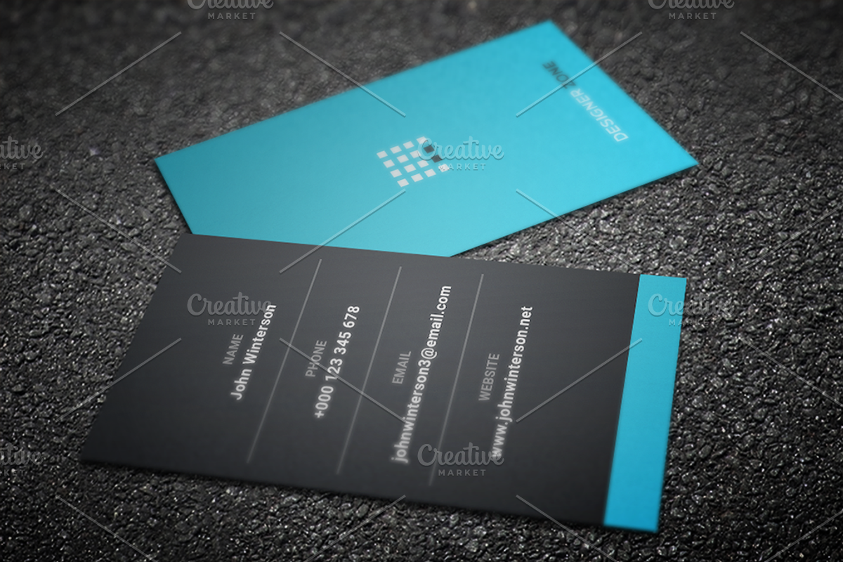 Minimal Business Card Template, a Business Card Template by Jongli (Photo 5 of 5)