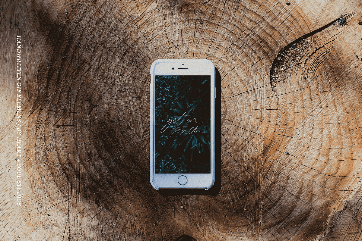 Handwritten GIF Blog+Social Elements, a Templates & Theme by Heart + Soul Studios (Photo 7 of 10)