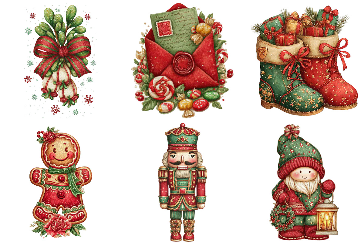 Christmas Clipart Bundle, an Illustration by Daily.Designs (Photo 4 of 5)