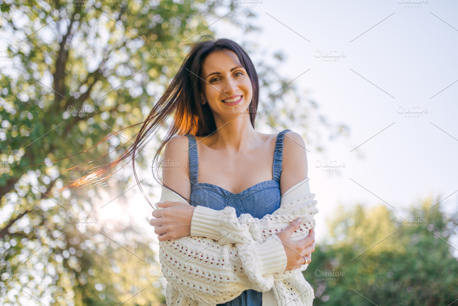 A young pretty girl enjoys nature., a Person Photo by Kolomiyets Viktoriya