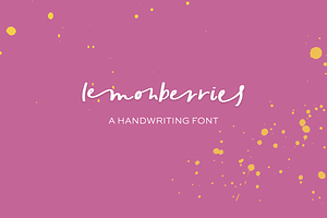 Lemonberries Script, a Handwritten Font by Beck McCormick
