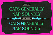 Snovacy - Psychedelic Display Font, a Sans Serif Font by Drizy (Thumbnail 4 of 10)