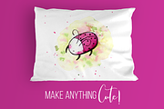 9 Cute Watercolor & Ink Animals Pack, an Animal Illustration by Yasmina Creates (Thumbnail 3 of 5)
