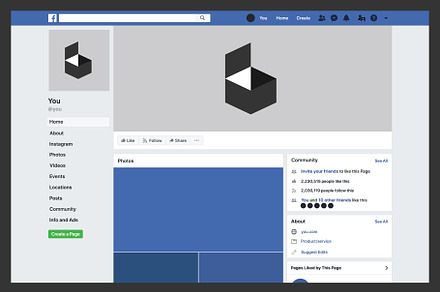 Facebook Desktop Template