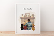 Christmas Couple with Dogs Clipart, a Person Illustration by ColorfulPT (Thumbnail 2 of 11)