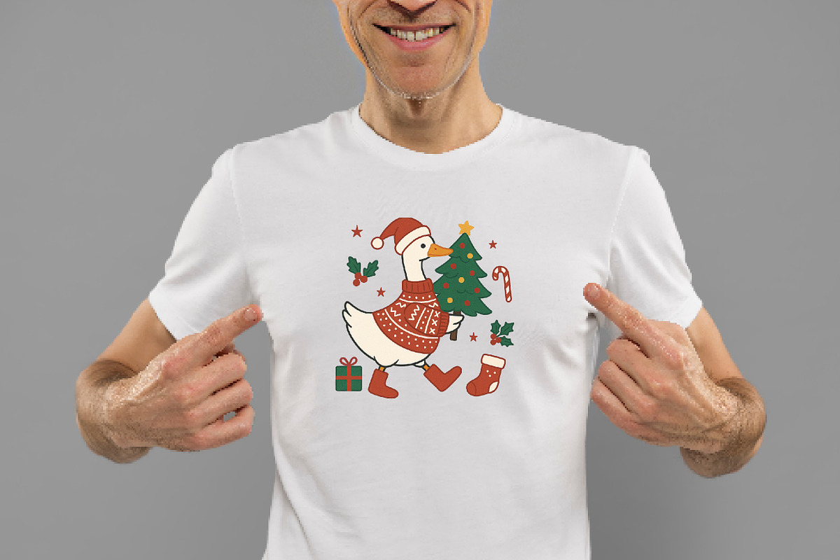 Funny Christmas Tree Goose Png, an Illustration by Daily.Designs (Photo 2 of 5)