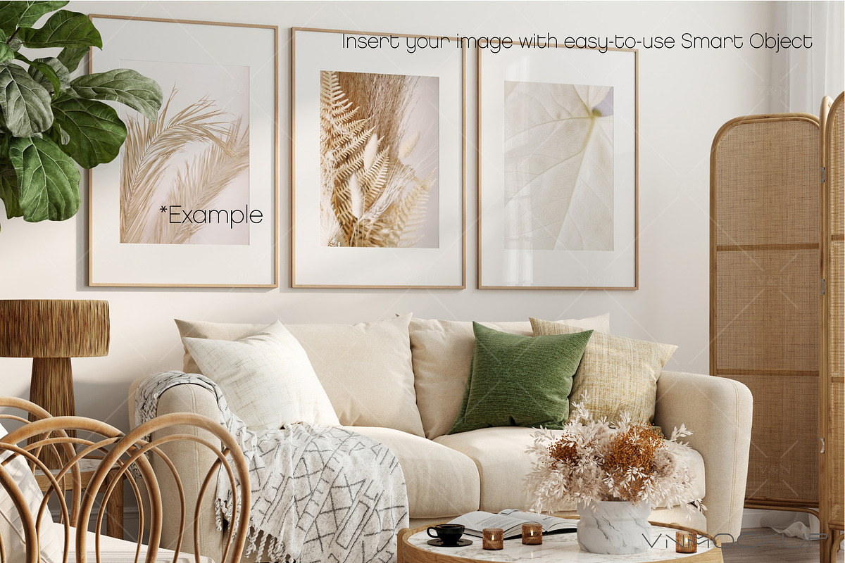 Interior Frame Mockup Bundle - 46, a Poster Template by VNmockup (Photo 2 of 12)
