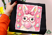Happy Easter Bunny PNG, an Illustration by Craft Nest (Thumbnail 3 of 6)