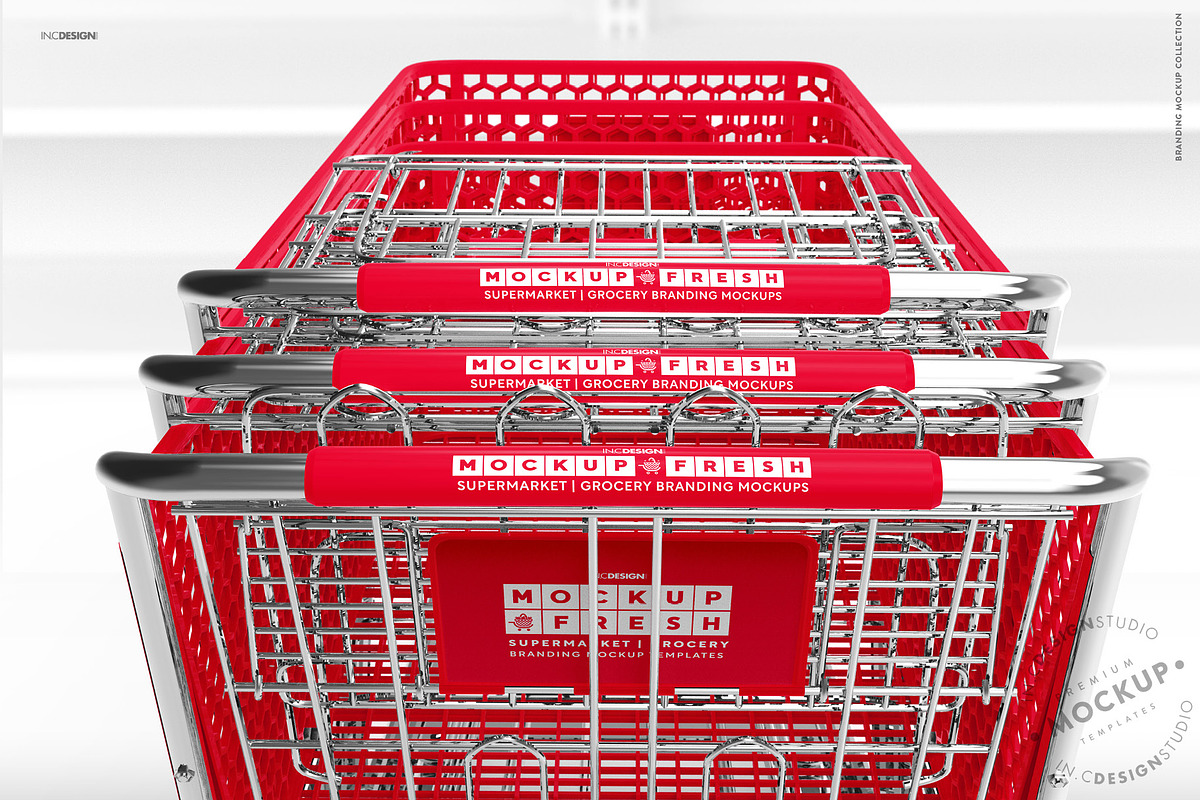 Shopping Cart Branding Mockup, a Product Mockup by INCDesign (Photo 3 of 14)