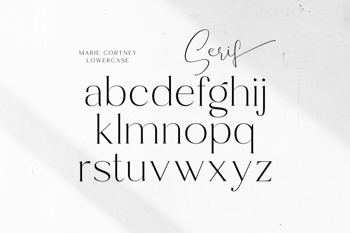 Marie Cortney, a Serif Font by Stripes Studio (Photo 9 of 14)
