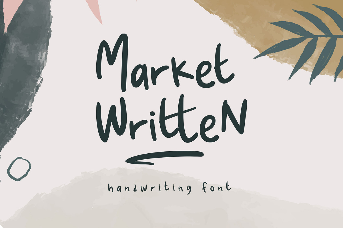 Market Written - Handwriting Font, a Font by Arterfak Project (Photo 1 of 10)