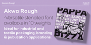 Akwa Rough, a Sans Serif Font by HeadFirst (Thumbnail 6 of 17)