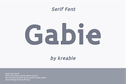 Gabie Sans Serif Font, a Sans Serif Font by Kreabie (Thumbnail 5 of 5)
