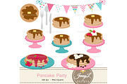 Pancake Digital Papers & Clipart, a Pattern Graphic by JennyL Designs (Thumbnail 2 of 6)