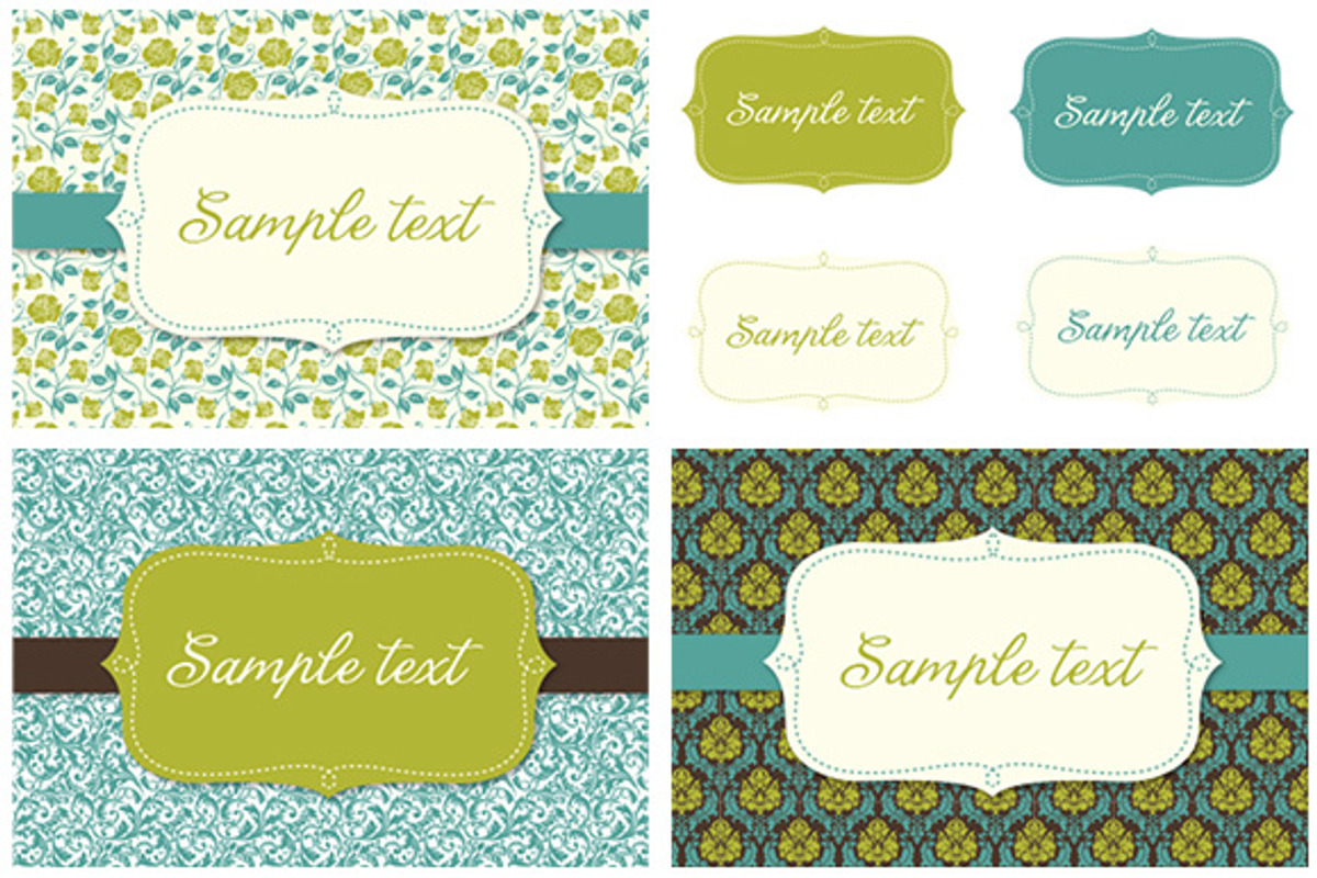 18 Versailles style papers + frames, a Pattern Graphic by CLIPART GARDEN (Photo 5 of 5)