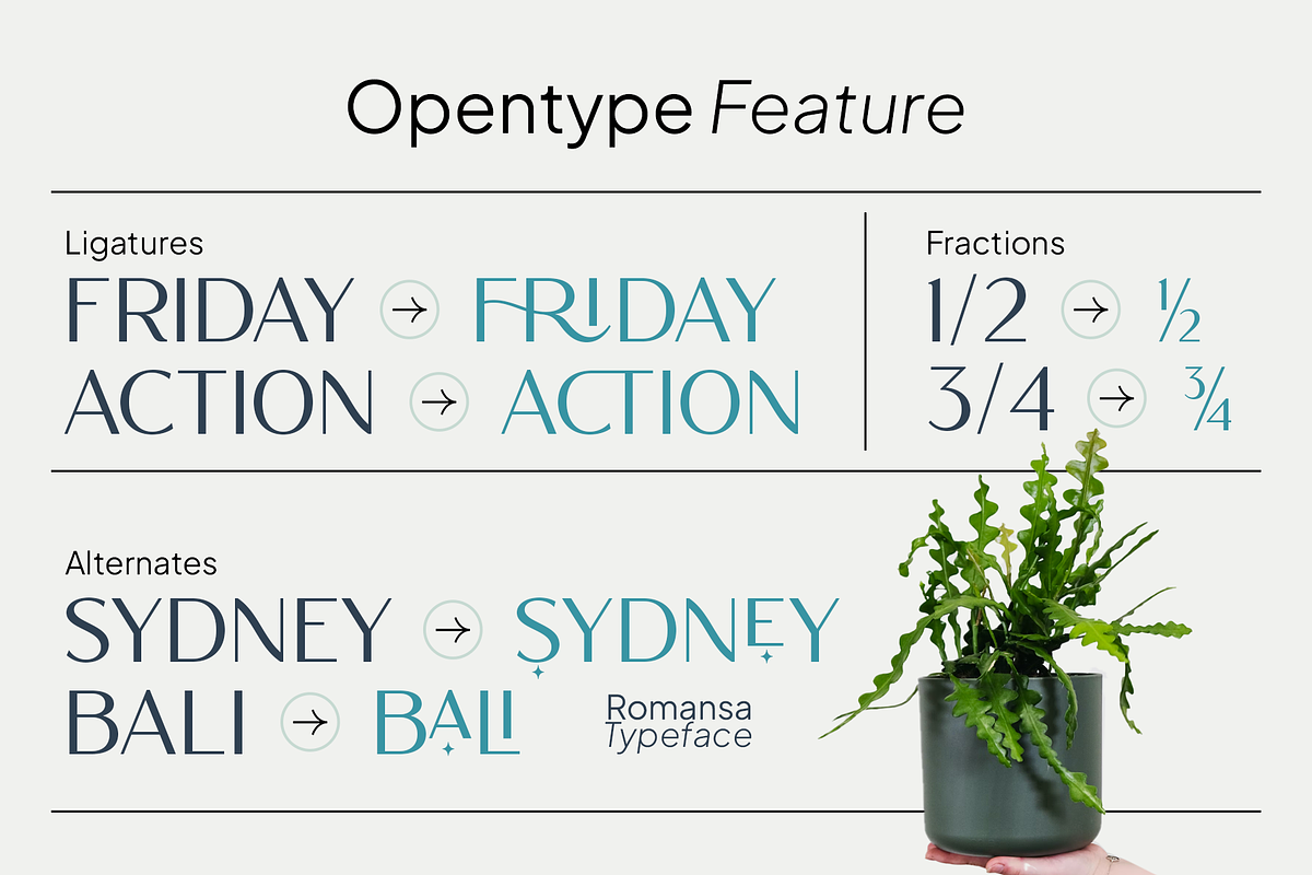 Romansa New Stylish Sans Serif Font, a Sans Serif Font by Vampstudio (Photo 2 of 13)