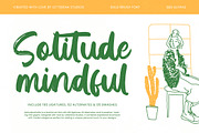 Solitude Mindful - Bold Brush Font, a Script Font by Letterena Studios Script (Thumbnail 1 of 20)