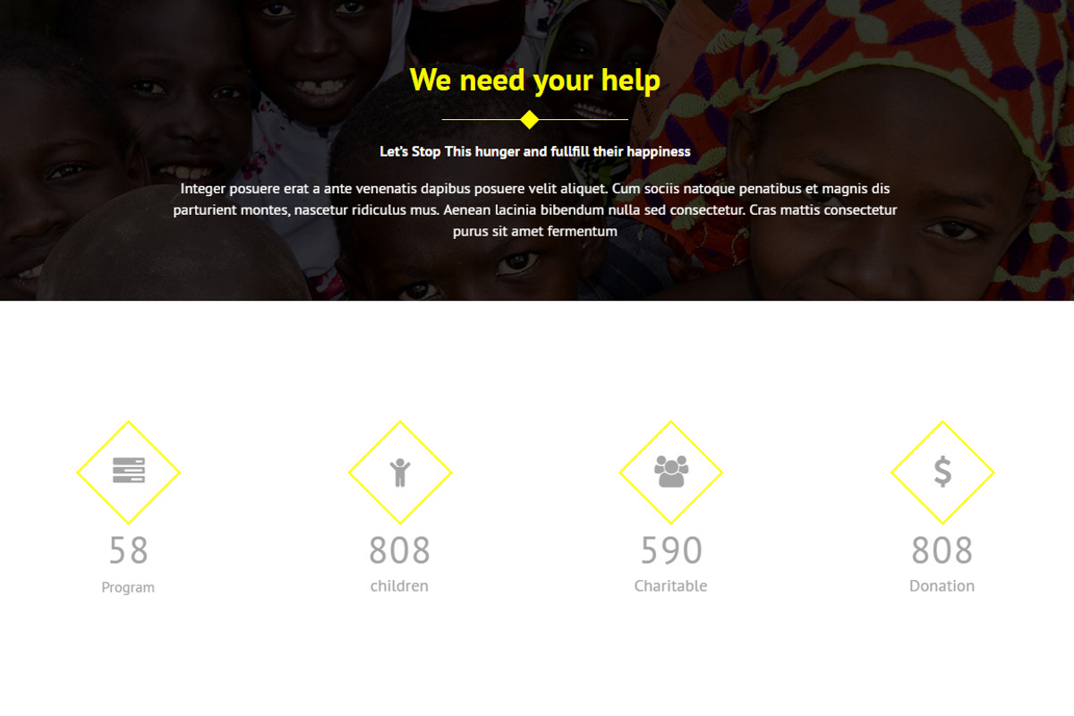 Fundraising HTML Template - Charity, a Websites & App Template by oLanding (Photo 4 of 6)