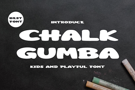 Chalk Gumba, a Handwritten Font by QR Design Studio