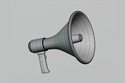 Megaphone 3d model, an Object 3D Model by fahad121 (Thumbnail 4 of 5)