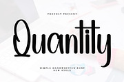 Quantity, a Handwritten Font by FreshTypeINK (Thumbnail 1 of 7)