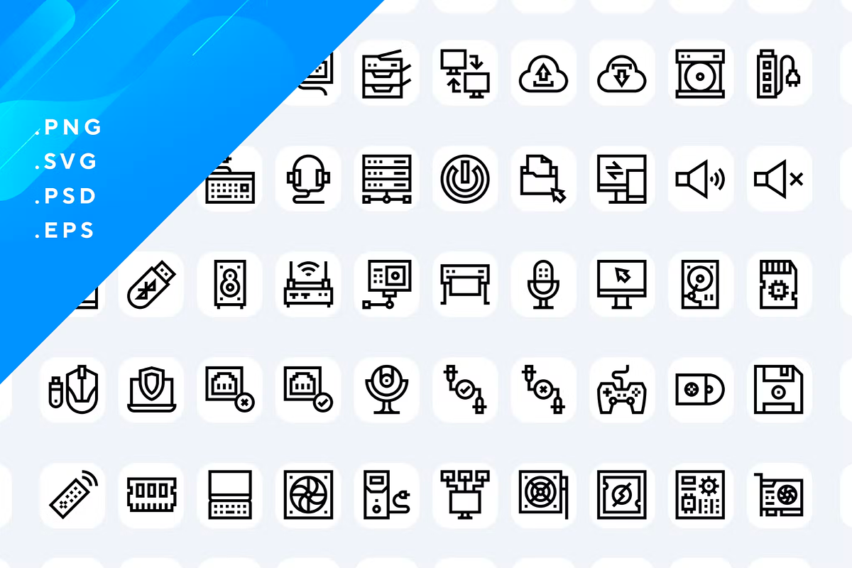 50 Computer Icons, an Outline Icon by Wencory (Photo 1 of 2)