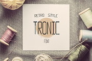 New TRONIC font preview 2