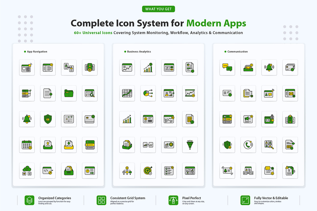 Operational Dashboard Icons, an Outline Icon by vexper (Photo 3 of 10)