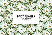 Daisy Flowers Repeat Vector Pattern, a Pattern Graphic by K McCormack Designs (Thumbnail 1 of 4)