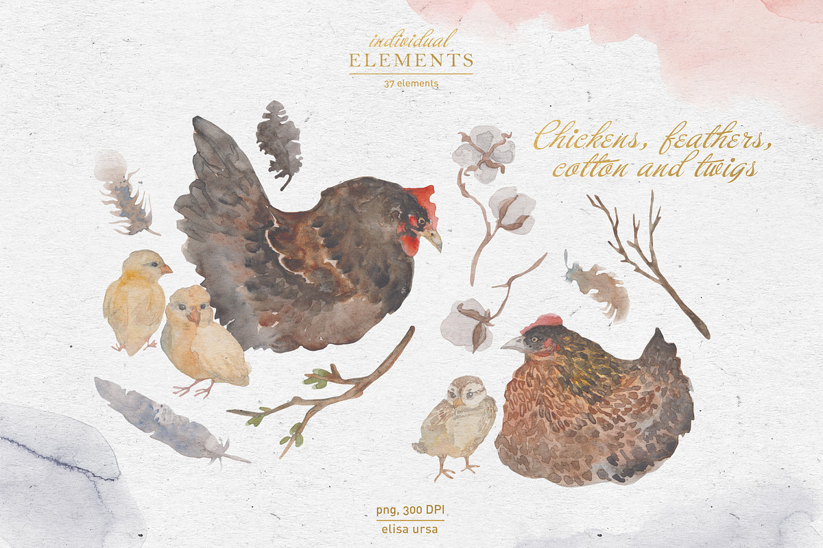 Gentle Easter Morning | watercolor, an Illustration by Elisa Ursa (Photo 2 of 15)