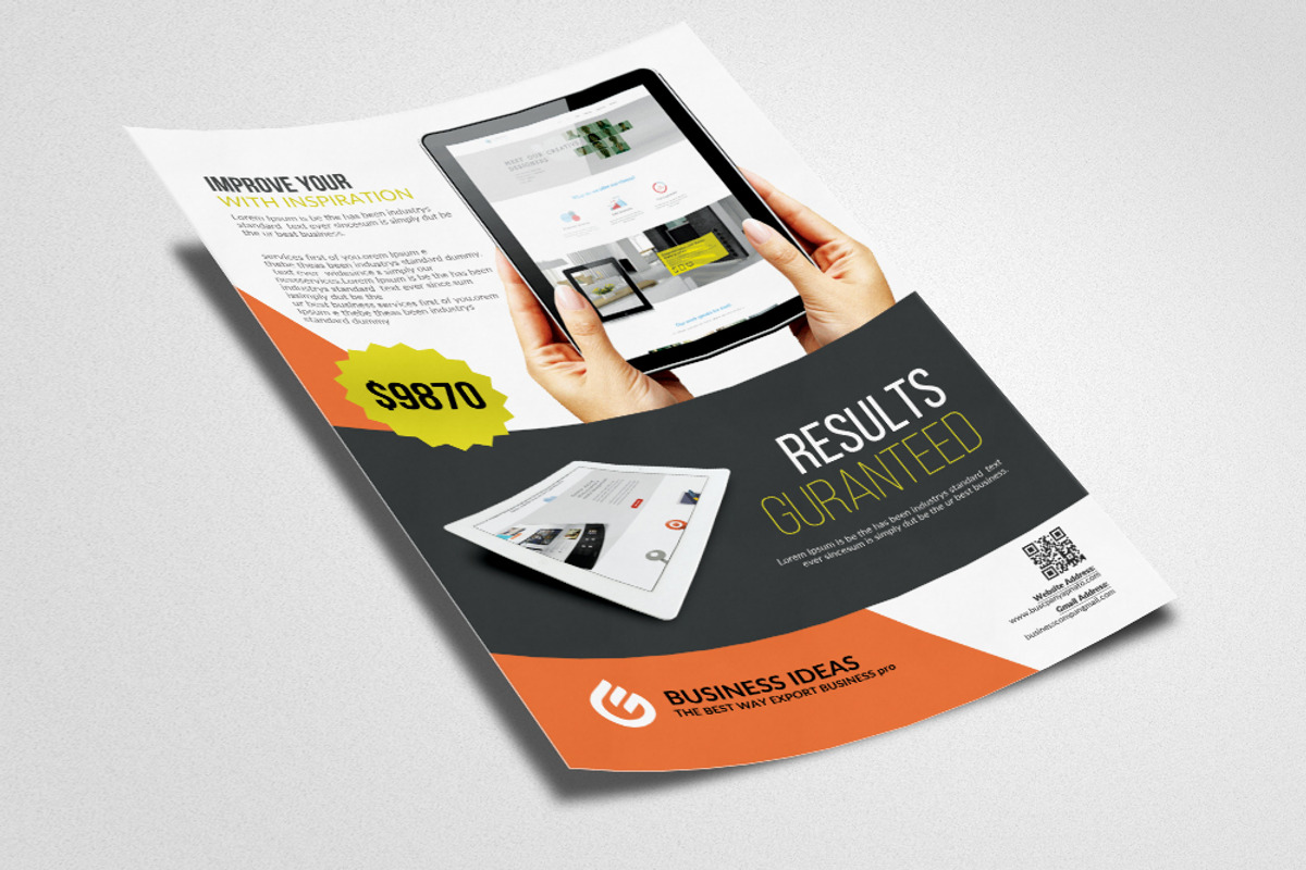 Web Design Company Flyer, a Flyer Template by Design Up