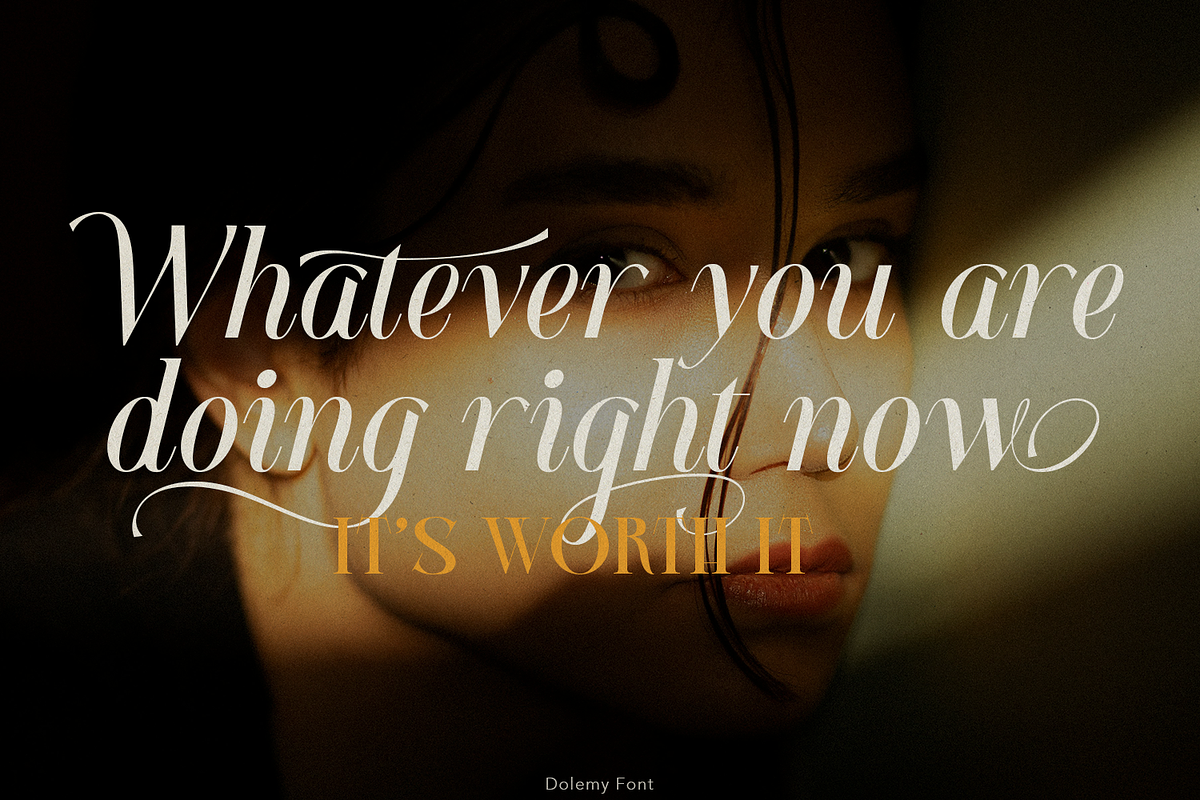 Dolemy Classic Script Font, a Script Font by TypeClassHeroes (Photo 8 of 10)