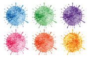 colorful watercolor splashes design, an Illustration by Amazin_art (Thumbnail 5 of 6)