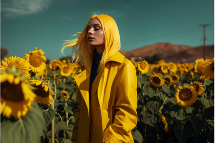 Model woman with yellow hair in, a Beauty & Fashion Photo by Ylivdesign