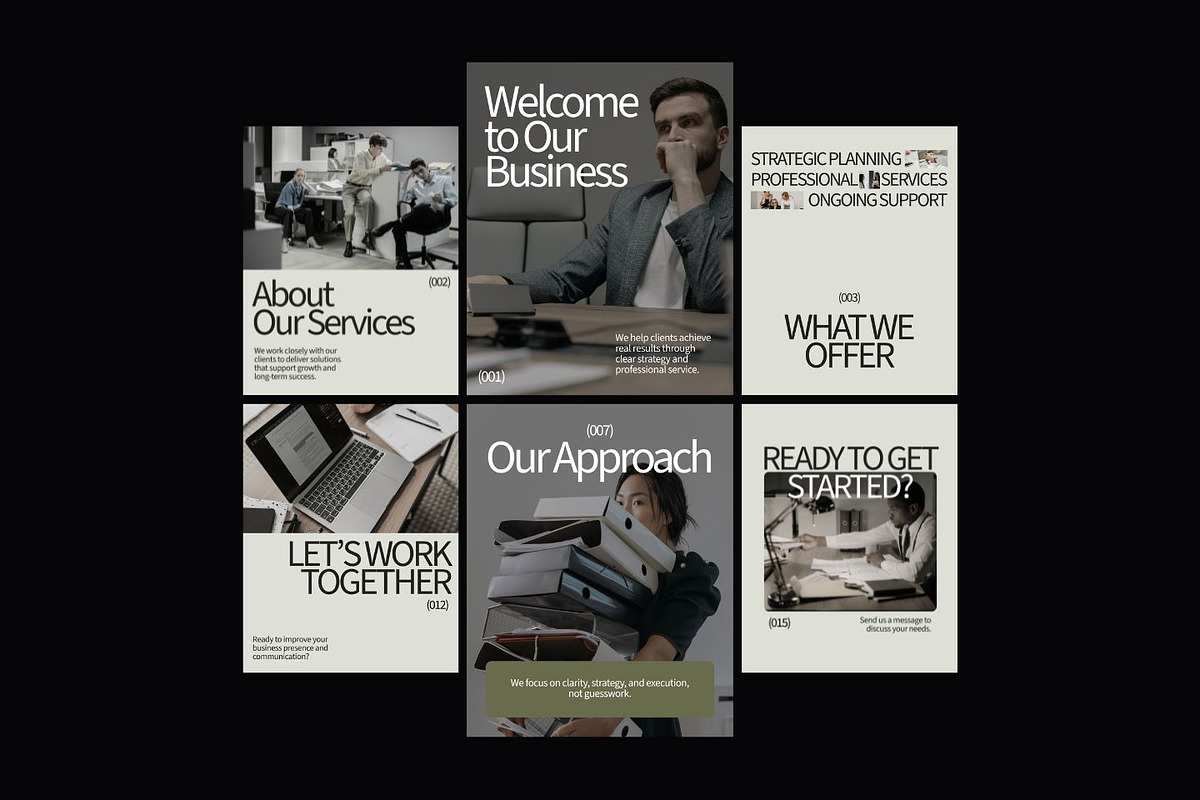 Service Business Social Media Kit, a Social Media Template by ShowUp! Studio (Photo 3 of 7)