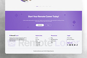 Remote Job Website, a Landing Page Template by FIBRINOSÄ (Thumbnail 4 of 7)