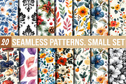 Seamless patterns. Small set, a Pattern Graphic by DreamCafeArt (Thumbnail 1 of 5)