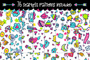 700 Doodles & Patterns - Clipart Set, an Object Graphic by Velliniki (Thumbnail 4 of 5)
