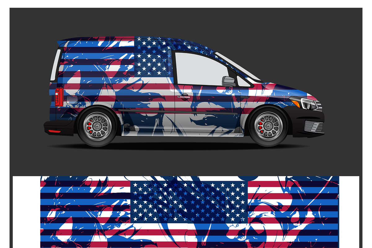 Vibrant Face Flag Art, a Decorative Illustration by CarWrap design (Photo 3 of 4)