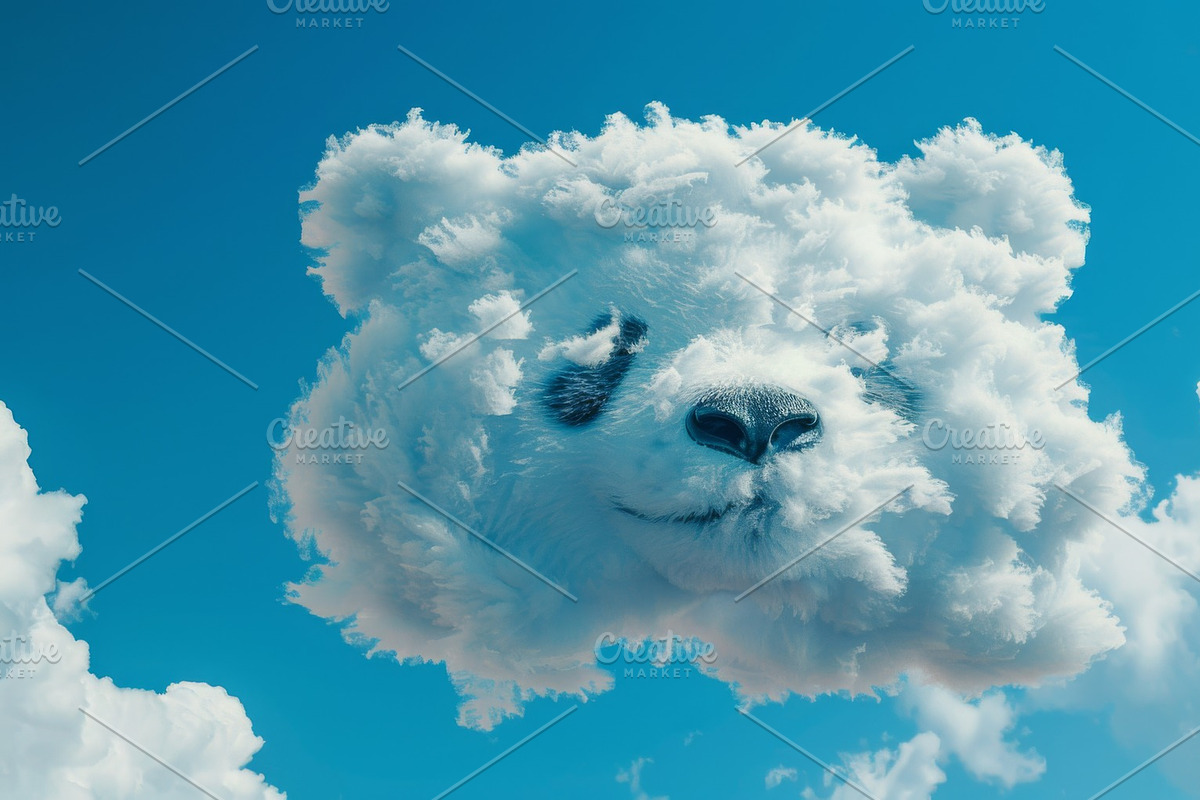 90 Clouds animals against a blue sky, an Animal Illustration by Handmadefont (Photo 20 of 64)