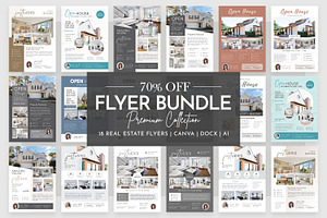18 Real Estate Flyer Bundle | Canva