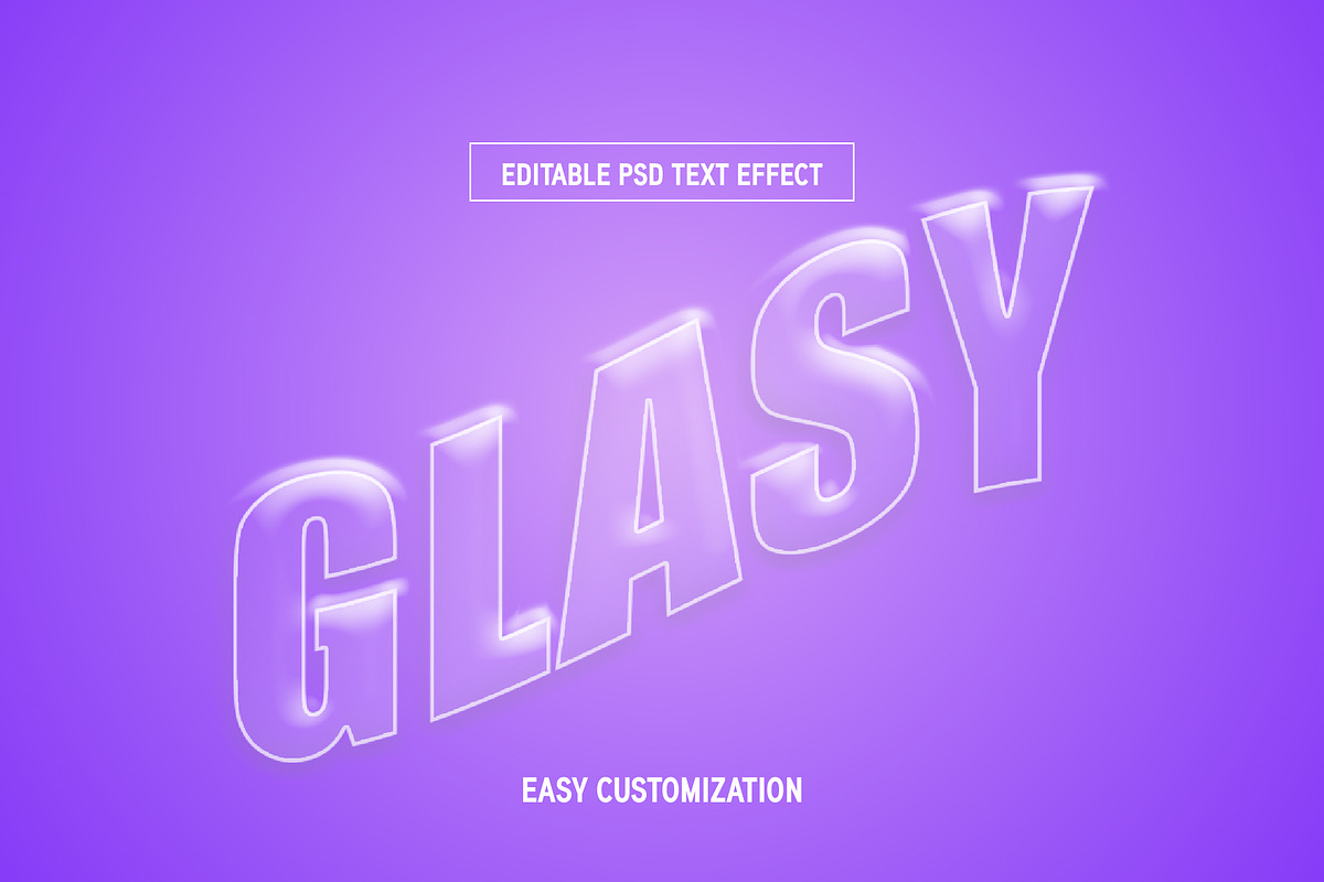 Glassy Luquid Bold Text Effect