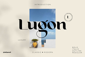 Lugon Classic Modern Typeface