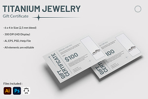 Titanium Jewelry - Gift Certificate