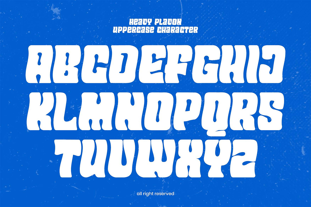 Heavy Plavon Font, a Sans Serif Font by Rasiorise Studio (Photo 3 of 12)