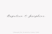 Ms. Augustine  Calligraphy Font, a Script Font by Calamar Studio (Thumbnail 9 of 15)