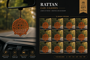 Rattan Car Charms laser Cut, an Object Graphic by OTVEY DESIGN (Thumbnail 1 of 13)