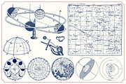 Vintage Space vector illustrations, an Education Illustration by Mr Vintage (Thumbnail 11 of 13)